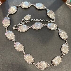 Tony Lama Women's Floral Concho Chain Belt